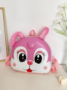 Niños Bolsa creativa con diseño de conejo cremallera dulce - Rosa - Ver 1