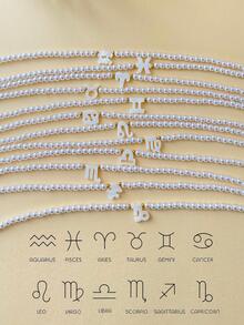 1 Miếng Đúng mốt 12 Trang trí chòm sao Ngọc trai giả Đính cườm Dây chuyền Đối với phụ nữ Để Trang Trí Hàng Ngày - trắng - Xem 4