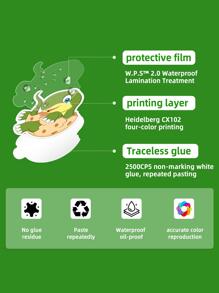 50入組恐龍貼紙,可愛防水卡通貼紙適合兒童,可用於文具、行李、教學獎勵 - 彩色 - 查看 7