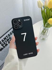 Letter Graphic Phone Case - Multicolor - View 1