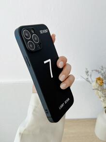 Letter Graphic Phone Case - Multicolor - View 2