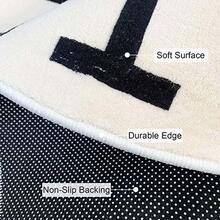 ABREEZE Round Kids Rug ABC Alphabet Kids Play Mat 4FT Nonslip Animals Play Rug Baby Nursery Rug Circle ABC Kids Room Rug Letters Learning Educational Rug - Multicolor - View 7