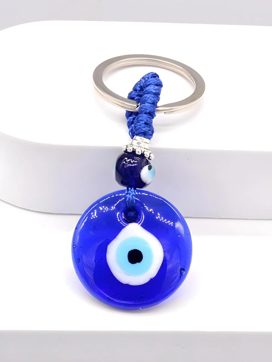邪惡之眼吊墜鑰匙圈 - 彩色 - 查看 1