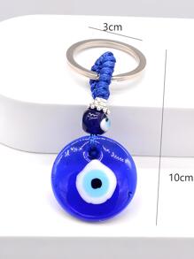 邪惡之眼吊墜鑰匙圈 - 彩色 - 查看 2