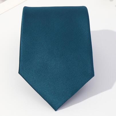 1pc Men Fashion Solid Tie For Decoration For Men Gifts CasualMen Necktie