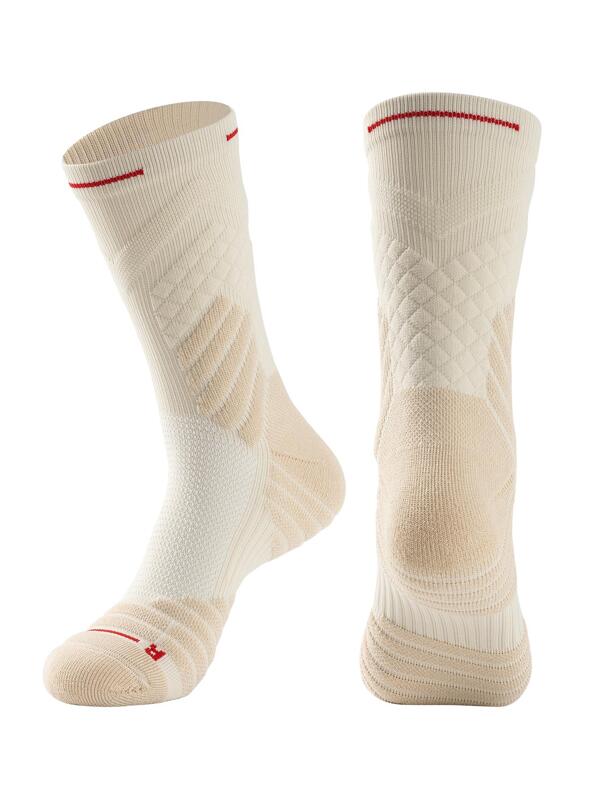 Men Geometric Pattern Crew Socks