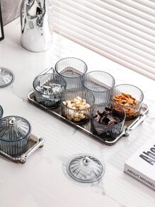 1 pieza Bandeja de frutas para la mesa de centro de la sala de estar, cesta de frutas, caja para frutas secas, decoración de cocina, regalo de Navidad - Gris Claro - Ver 7