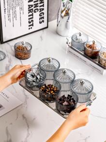 1 pieza Bandeja de frutas para la mesa de centro de la sala de estar, cesta de frutas, caja para frutas secas, decoración de cocina, regalo de Navidad - Gris Claro - Ver 8