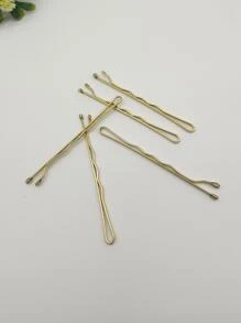 50入組5cm女士波浪形不留痕跡隱形髮夾,適合所有場合 - 金色 - 查看 4