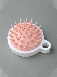 1入組日式矽膠頭髮洗滌刷 - 粉色 - 查看 1