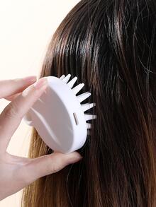 1入組日式矽膠頭髮洗滌刷 - 粉色 - 查看 4