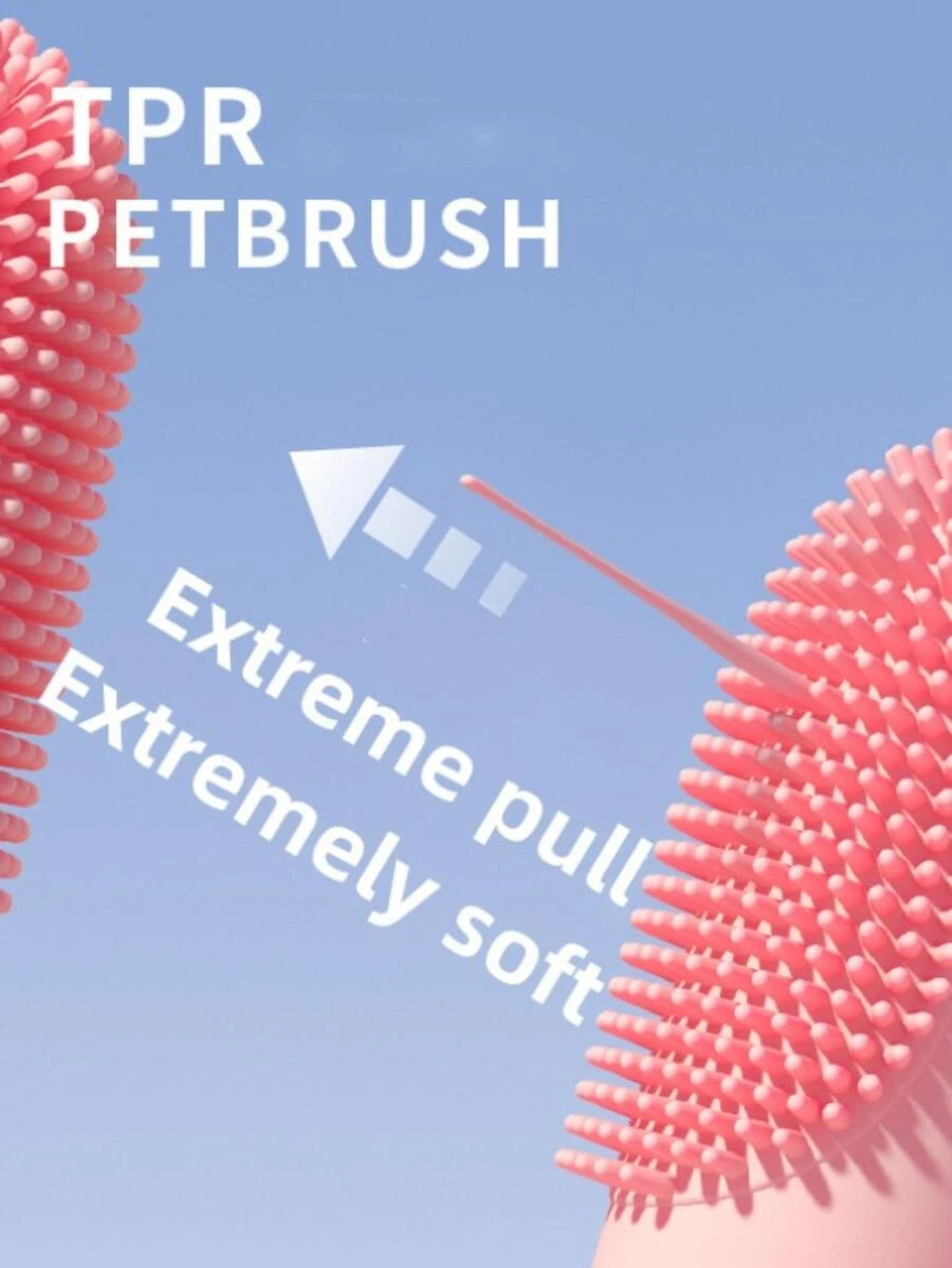 Pet Double-finger Toothbrush For Oral Cleaning - Pink - View 1