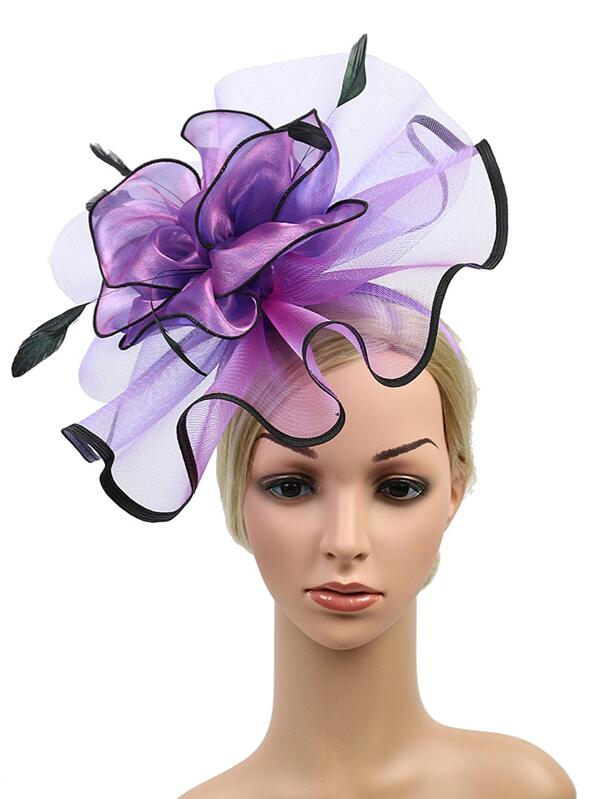 Women Organza Fascinator Hat 1pc, Derby Flower Headpiece SHEIN USA