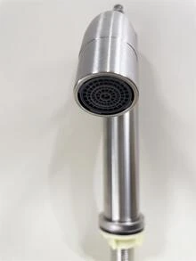 304 不銹鋼彎嘴水龍頭，適用於家庭浴室或室外水槽，冷水或冷熱雙手柄，標準接口 - 銀色 - 查看 6