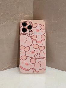 Vỏ điện thoại họa tiết lợn hoạt hình - Nhiều màu - Xem 4