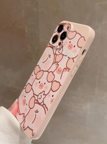 Vỏ điện thoại họa tiết lợn hoạt hình - Nhiều màu - Xem 6