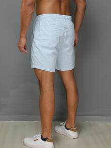 Men Shorts - 淺藍色 - 查看 3