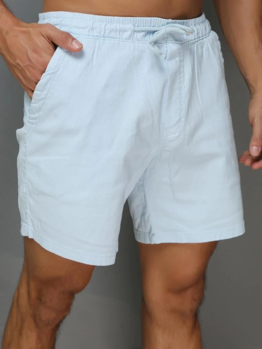 Men Shorts - 淺藍色 - 查看 1