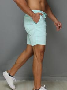 Men Shorts - Azul menta - Ver 2