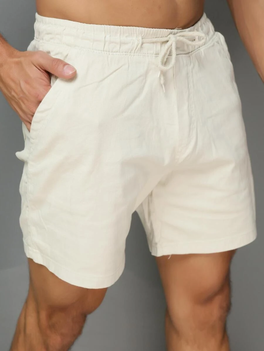 Men Shorts - Beige - View 1