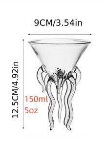 1入組透明葡萄酒高腳杯