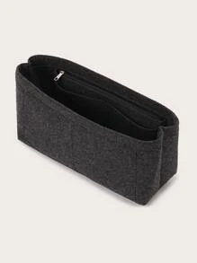 Purse Organizer Insert Felt Bag Organizer With Zipper Handbag Tote Shaper For Tote Bag Organizer Organiser School Supplies Teacher Gifts Back To School Teacher Accessories