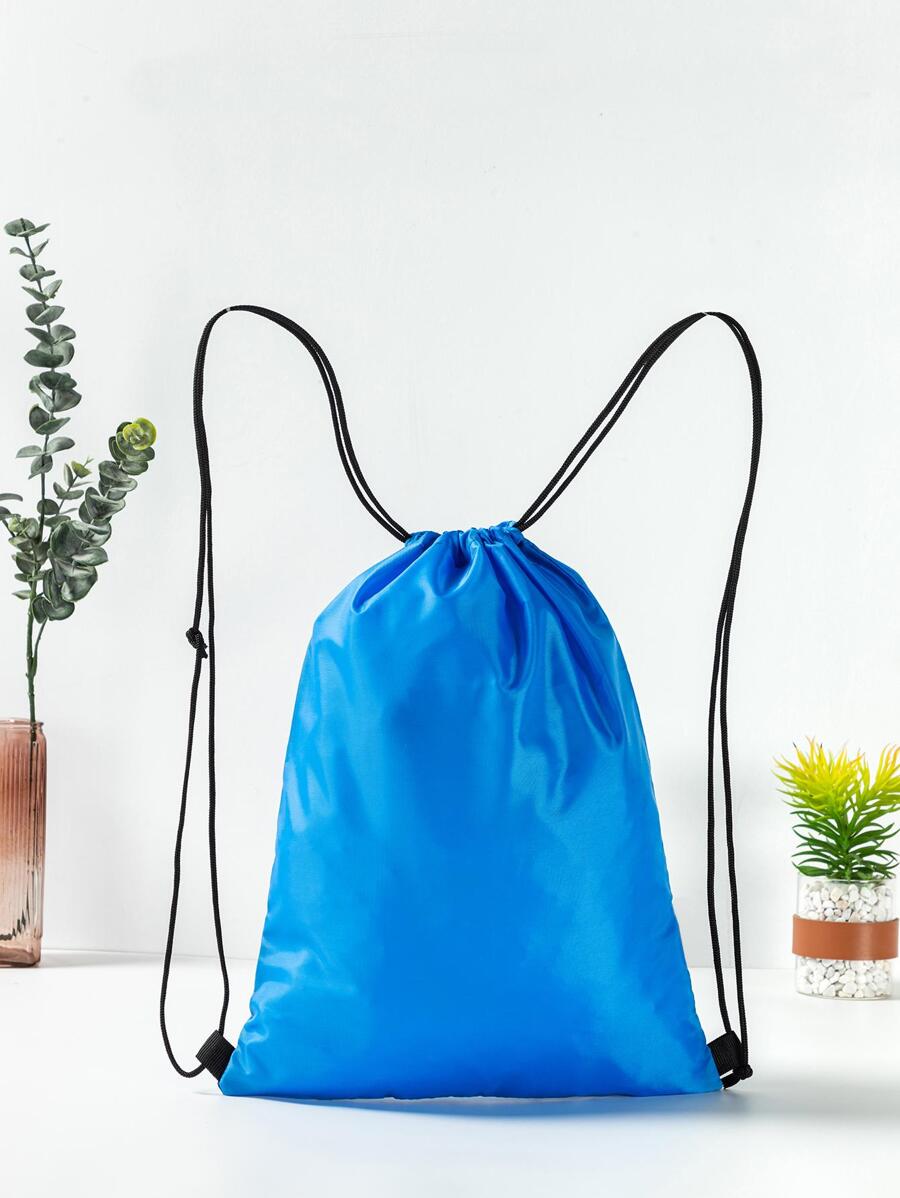 16.5英寸/42 公分聚酯纖維抽繩袋適合幼兒男孩/女孩/兒童、學校、戶外、旅行、運動包、籃球、玩具、書籍收納袋