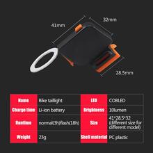 1 pieza Luz trasera de bicicleta LED - Rojo - Ver 4