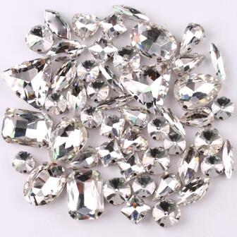 50pcs Garment Decoration Artificial Crystal