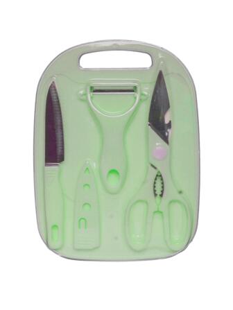Juego o kit de cuchillos y accesorios para la cocina, día de campo, viaje, con tabla de usos múltiples, Oferta del