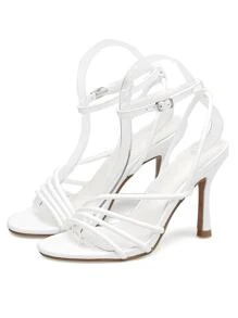 Crossed Thin Straps High Heels For Women, 2023 Summer New Open-toe Fashionable Sandals Women's Shoes