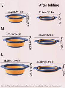 1入組粉色的塑膠可折疊臉部盆
