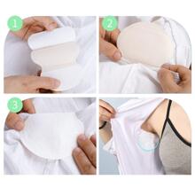 50pcs Unisex Underarm Antiperspirant Sweat Pad, Summer Concealed Breathable Sticker Anti-odor