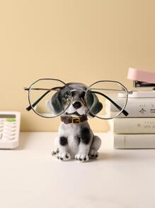 1 件树脂多功能动物形状狗设计眼镜架适用于客厅和卧室装饰最佳礼物 - 彩色 - 查看 3