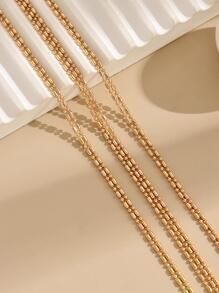 1 时尚多层球链项链简约实用多功能