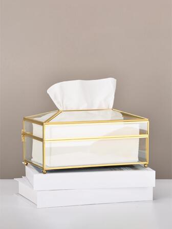 1 pièce Boîte de rangement pour mouchoirs transparente, accessoires pour la maison, table, décorations pour la maison, organisation et rangement pour la maison, décoration de chambre, accessoires de cuisine, ustensiles de cuisine, organisateur de cuisine, voyage, vacances, porte-boîte à mouchoirs, porte-serviettes, rassemblement familial de fête, décoration de table de cuisine et salle à manger pour la maison, accessoires de décoration pour la maison, boîte décorative, cadeau de mariage pour femme, indispensables pour les voyages d'été et les fêtes