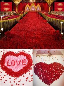 100 cái/500 cái Ngày lễ tình nhân Cánh hoa nhân tạo cưới Confetti, Trang trí tiệc cưới, Ngày lễ tình nhân, Quà tặng - Đỏ - Xem 1