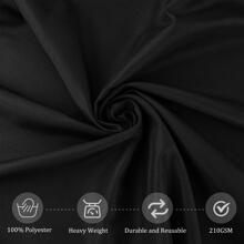 8 Pack Thick Premium Round Tablecloth Solid Table Covers Bulk Washable Polyester Fabric Round Table Clothes for Wedding Party Reception Banquet Buffet Restaurant - Black - View 5