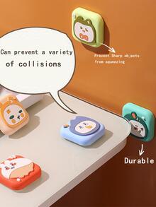 1入組卡通圖案門把手保險槓防護 - 軍綠色 - 查看 3