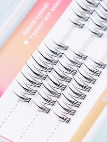 Pestañas postizas individuales natural largo - Negro - Ver 4