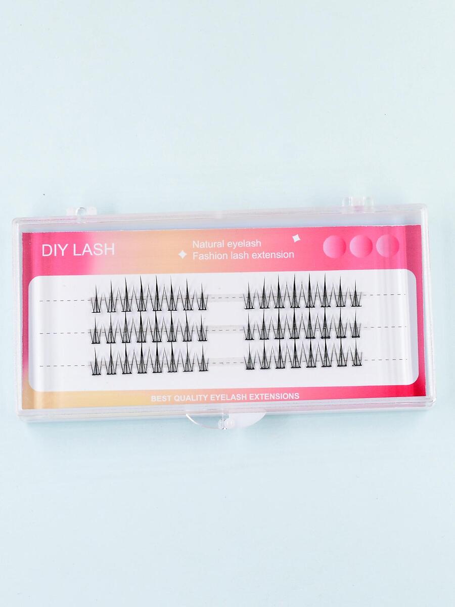 Pestañas postizas individuales natural largo - Negro - Ver 1