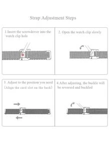 1条时尚银色金属网状表带，兼容小米手环6/5/4/3；不锈钢替换表带，健身追踪器腕带，兼容小米手环3/4/5/6；银色智能表带，兼容智能手表；米兰尼斯表带，适用于小米手环4；奢华手镯，适用于小米手环5/6；表带配件。 - 銀色 - 查看 6