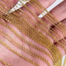 12pcs/Lot 40cm Flat O-Chains For Women Simple Necklace Jewelry DIY Necklace Accessories