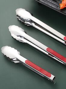 Kẹp thức ăn bằng thép không gỉ màu đỏ - Đỏ - Xem 4