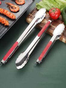 Kẹp thức ăn bằng thép không gỉ màu đỏ - Đỏ - Xem 2