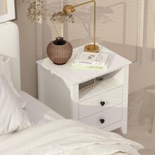 21.7'' Tall 2 - Drawer Nightstand in White End Table - trắng - Xem 5