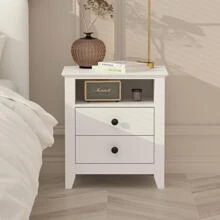 21.7'' Tall 2 - Drawer Nightstand in White End Table - trắng - Xem 2