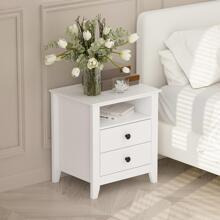21.7'' Tall 2 - Drawer Nightstand in White End Table - trắng - Xem 4