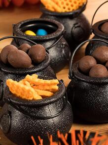 1pc Plain Bucket Decoration Craft - Black - View 4