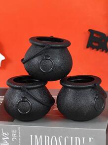 1pc Plain Bucket Decoration Craft - Black - View 7
